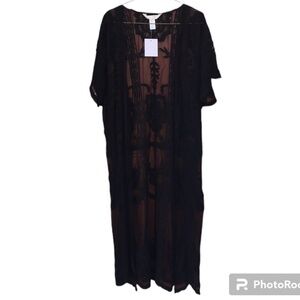 NWT LC Lauren Conrad Lace Duster Kimono Cardigan Size O/S